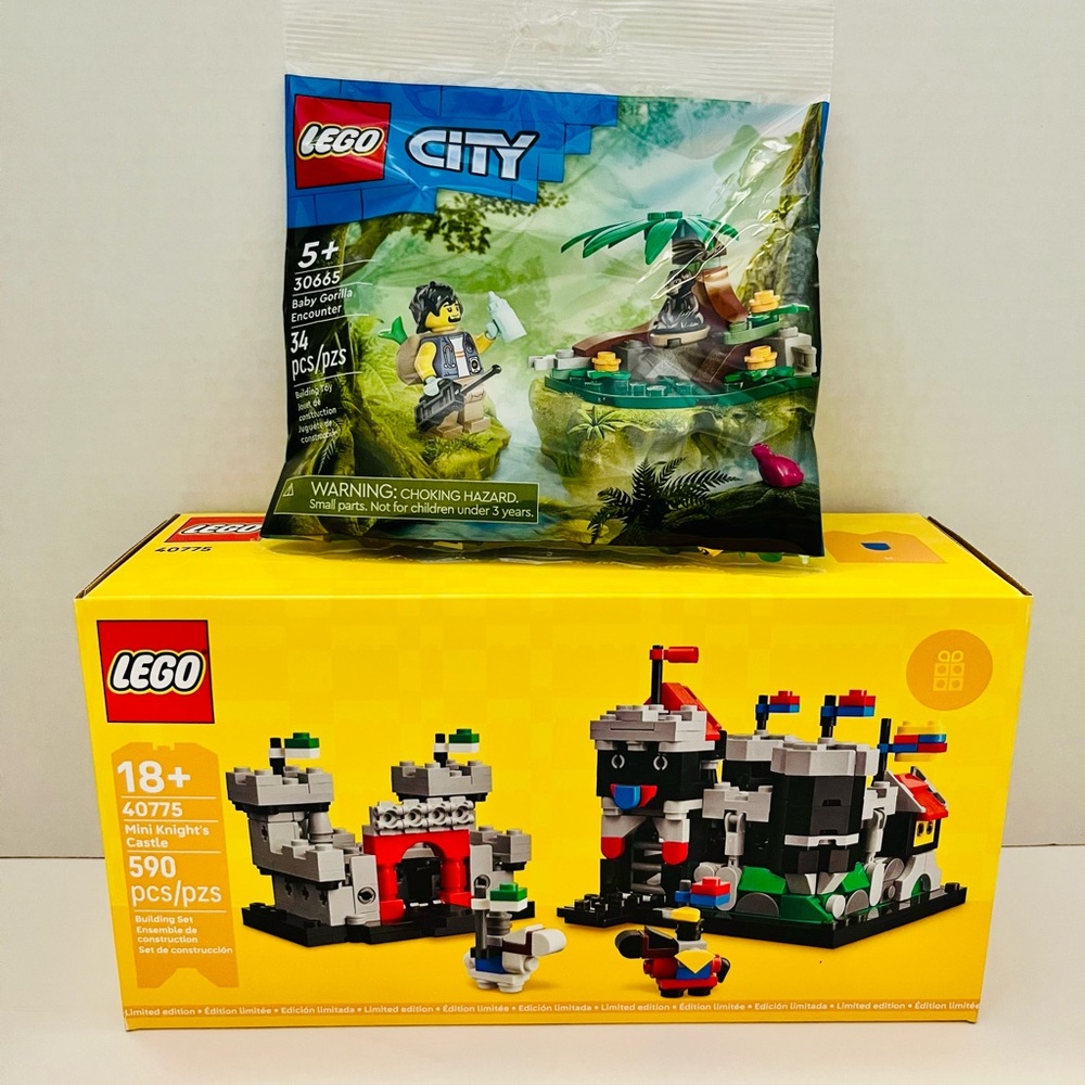 LEGO Mini Knights Castle 40775 and Gorilla Encounter Polybag 30665